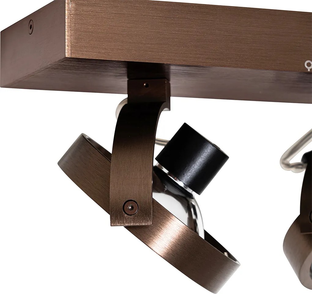 Faretto di design bronzo scuro 2 luci orientabile e inclinabile - Go