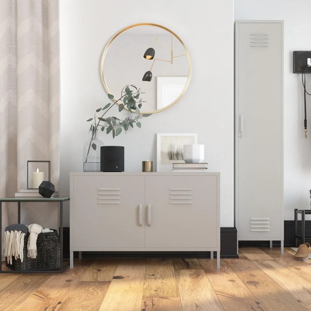 Armadio in metallo grigio chiaro 37x182 cm Bradford - Støraa