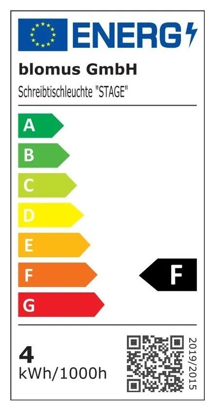 Lampada da terra dimmerabile a LED grigia (altezza 130 cm) Stage - Blomus