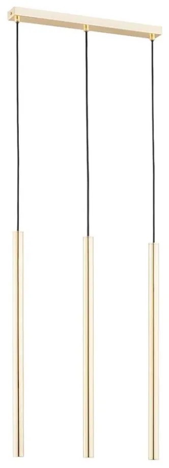 Lampadario a sospensione con filo COLLET 3xG9/40W/230V oro