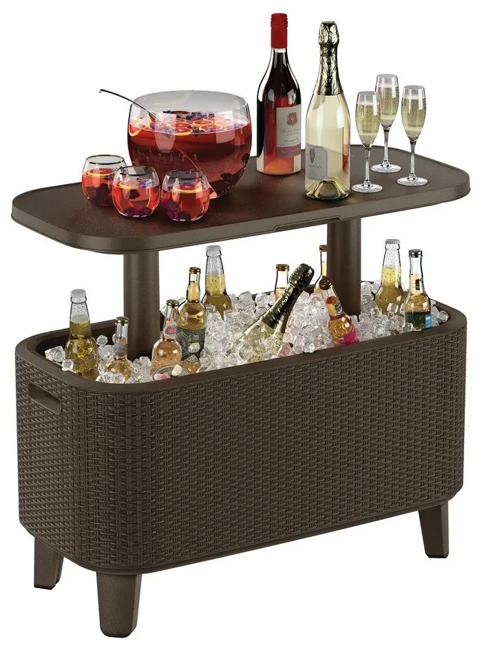 Tavolo da giardino con vaschetta per il ghiaccio 83,5x40,5 cm Bevy - Keter