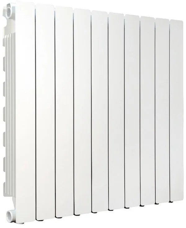 Radiatore acqua calda PRODIGE MODERN in alluminio, 10 elementi, interasse 700 mm, bianco