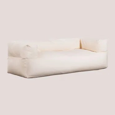 Divano da giardino 3 posti Darmian Beige Crema - Sklum