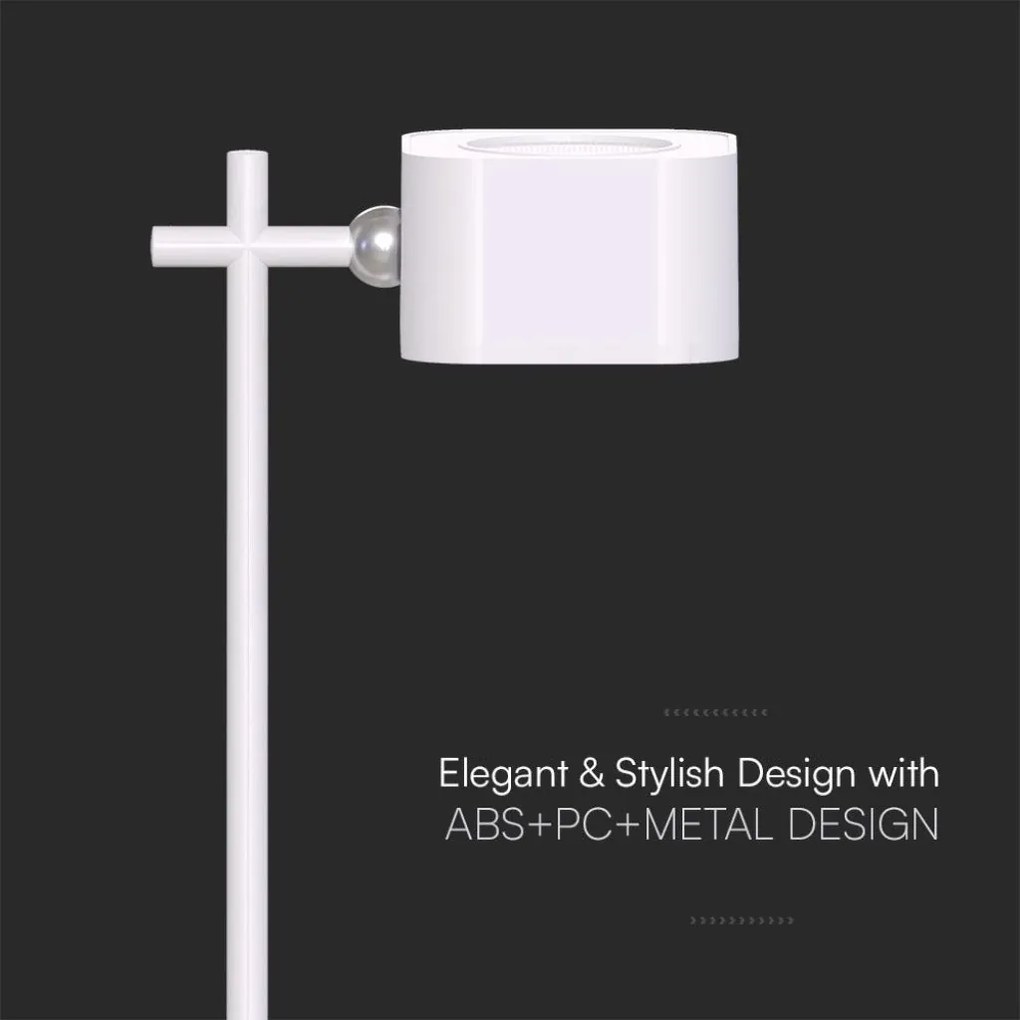 Lampada LED da Tavolo Magnetica 3W Ricaricabile USB‑C Bianca