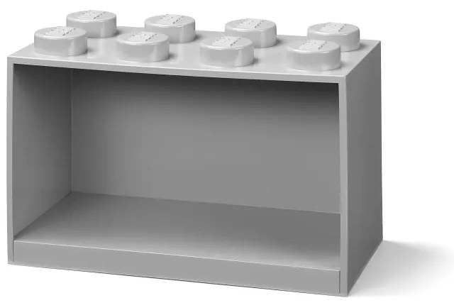 Mensola a muro grigia per bambini Brick 8 - LEGO®