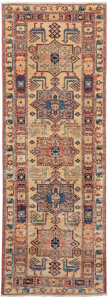 Kazak Tappeto orientale 180x70 Rosso (Pakistan) Annodato A Mano