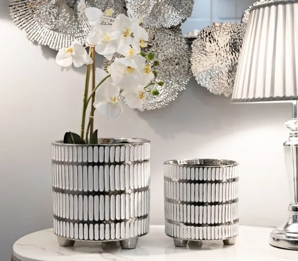 Porta Vasi Coppia Ray Cm Ø 22,5X24-18X19