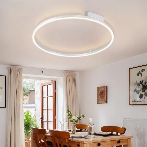 Brilagi - Lampada LED dimmerabile PORTOFINO LED/60W/230V Ø 80 cm argento + telecomando