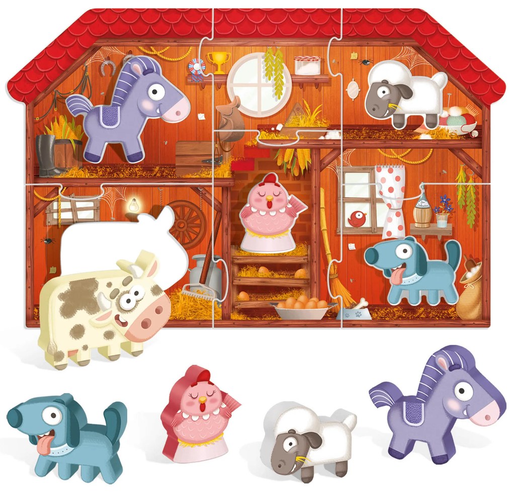 HEADU: Montessori - First Puzzle the Farm