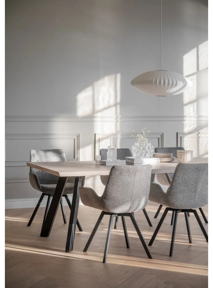 Set di sedie da pranzo grigia in imbottito 2 pz Norwell – Rowico