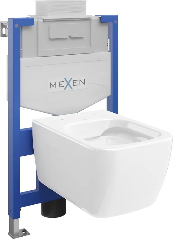 Mexen set ad incasso WC struttura Fenix XS-U con vaso WC Margo, bianco lucido - 6853342XX00