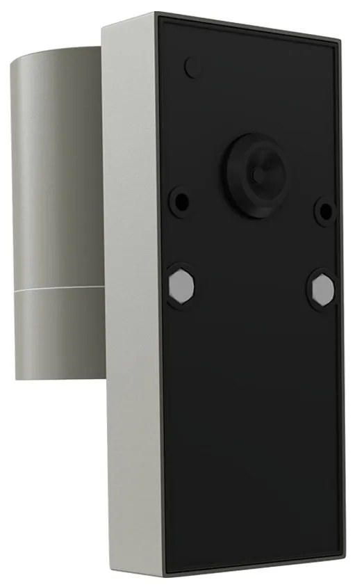Applique cilindrica da Esterno IP65 GU10 con sensore Movimento - Grigia
