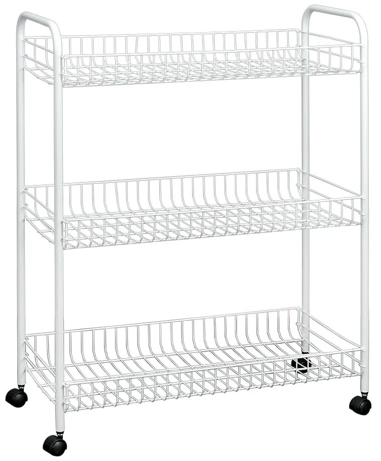 Supporto mobile per bagno a tre livelli Laundry, 31 x 84 cm - Metaltex