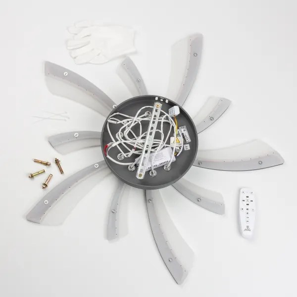 Brilagi - Lampadario a plafone LED dimmerabile TWIST LED/55W/230V 3000-6500K antracite + +TC