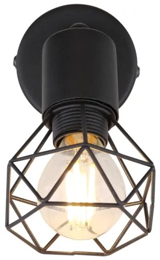 Globo - Luce Spot da parete a LED XARA 1xE14/6W/230V nero