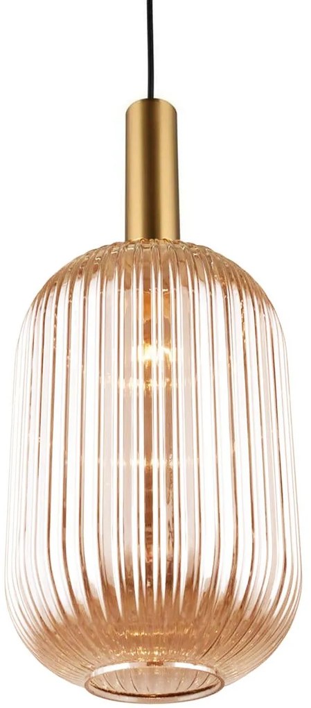 Lampada Da Soffitto Pensile Di Vetro Arancione APP458-1CP