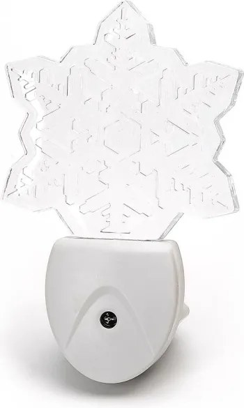 Aigostar - LED RGB Luce notturna con sensore crepuscolare LED/0,5W/230V fiocco di neve