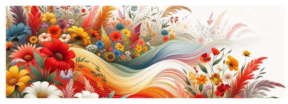 Quadro su tela – Danza dei fiori