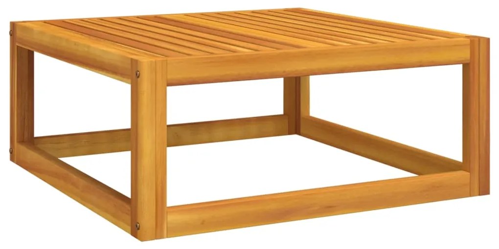 Set Salotto da Giardino 6pz con Cuscini Verdi in Legno Massello