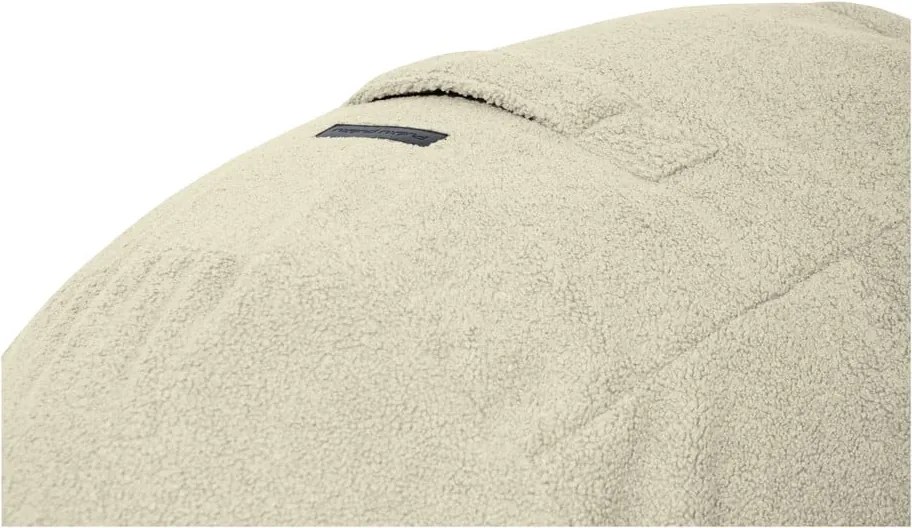 Puof a sacco marrone con rivestimento in bouclé Roll 105 – SLOWDOWN