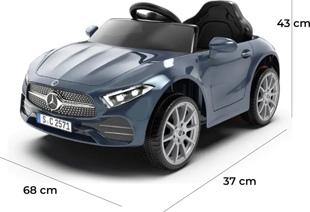 Macchina Elettrica per Bambini 12V con Licenza Mercedes CLS Small Blu...
