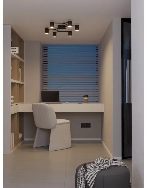 Redo 01-4048 - Faretto WEBB 6xGU10/10W/230V nero