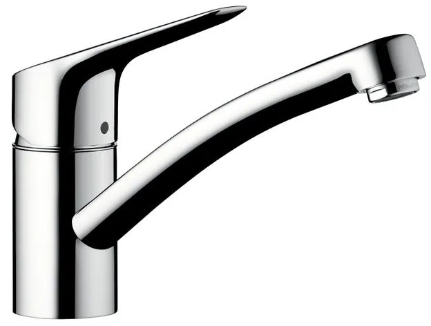 Rubinetto da cucina fisso diagonale MySport S argento cromato lucido HANSGROHE