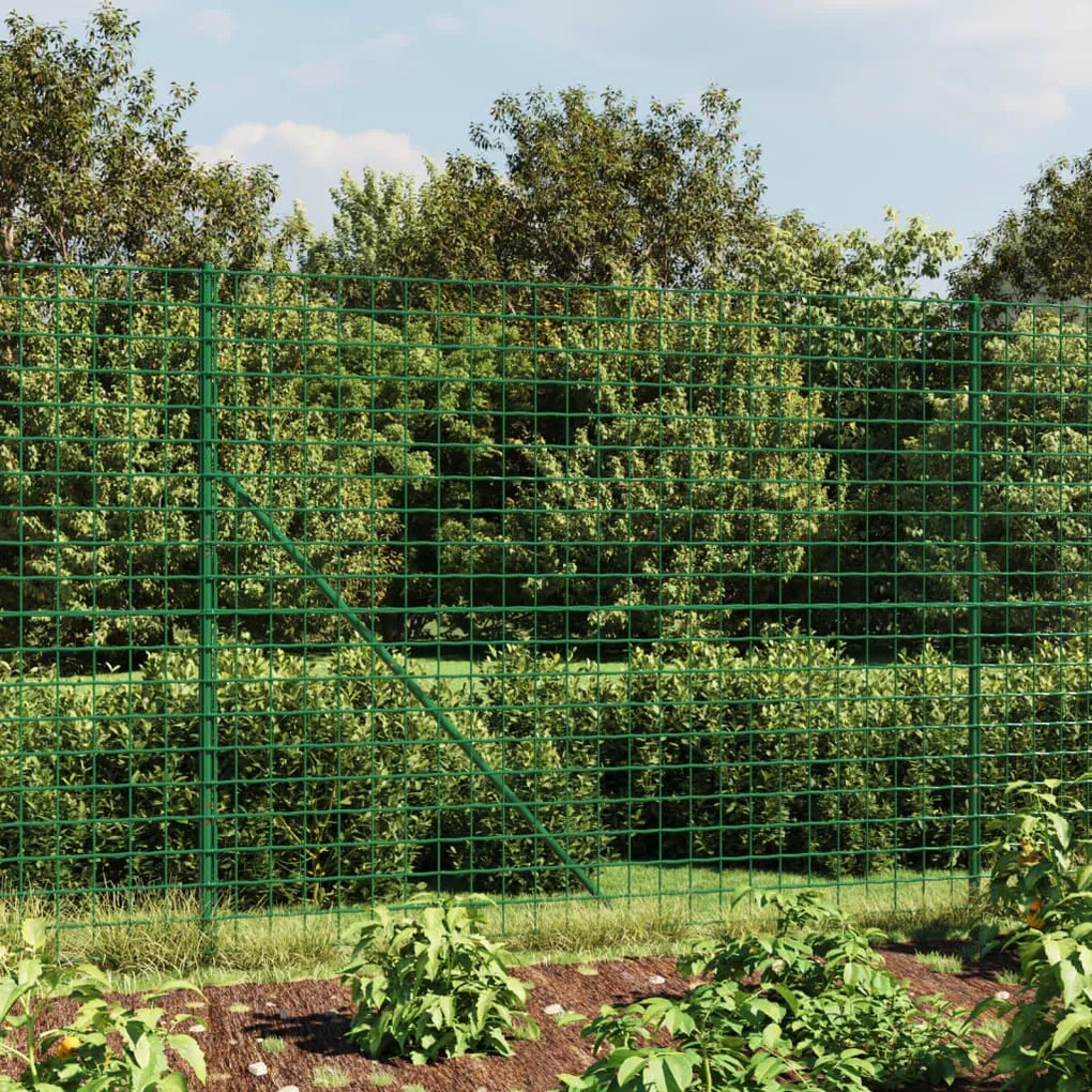Recinzione Metallica Verde 1,4x10 M İn Acciaio Zincato /