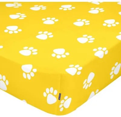 Lenzuolo con angoli HappyFriday MR FOX Giallo Multicolore 60 x 120 x 14 cm