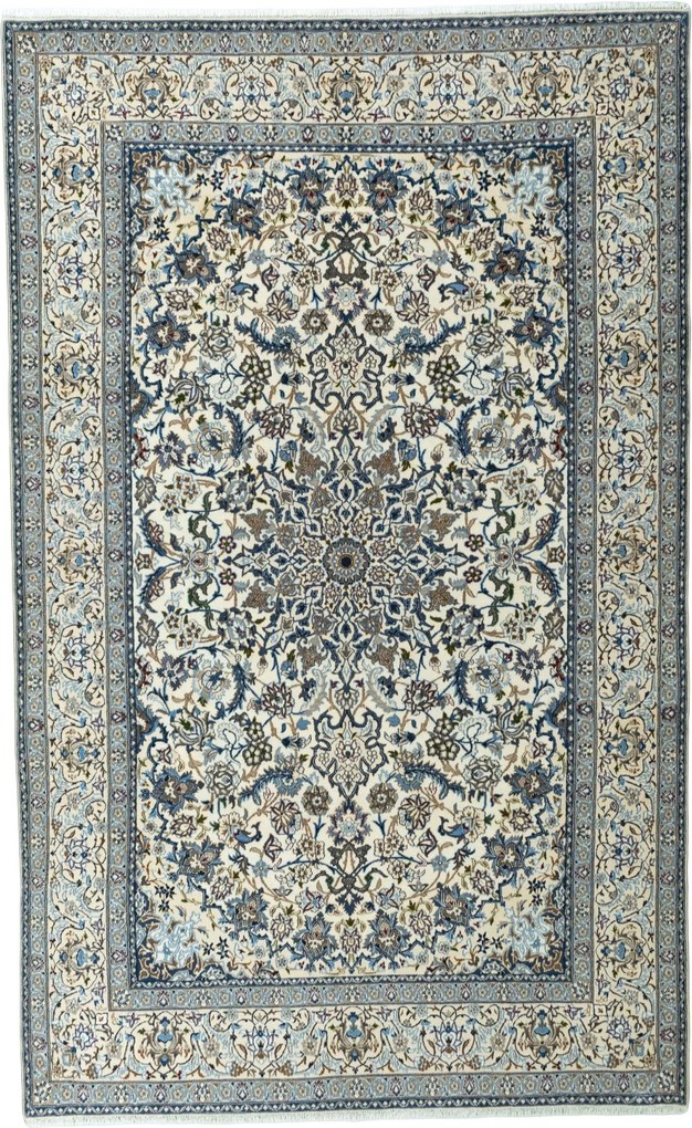 Nain Tappeto persiano 340 x 210 Beige (Iran) Annodato A Mano