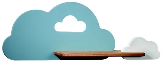 Applique LED per bambini con mensola CLOUD LED/5W/230V blu/bianco