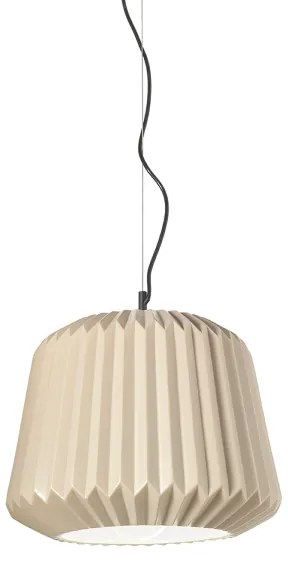 Lampada a sospensione PLUMCAKE in ceramica D35 cm TORTORA