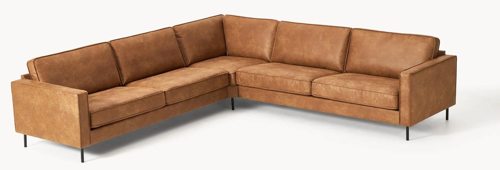 Divano angolare XL in pelle Hunter