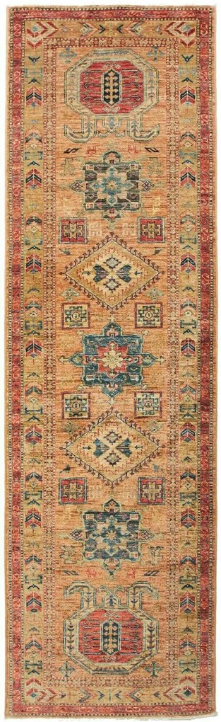 Kazak Tappeto orientale 250 x 80 (Pakistan) Annodato A Mano