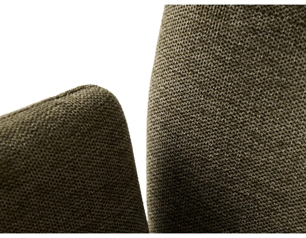 Sedia da pranzo verde in imbottito con braccioli Roxana – Unique Furniture