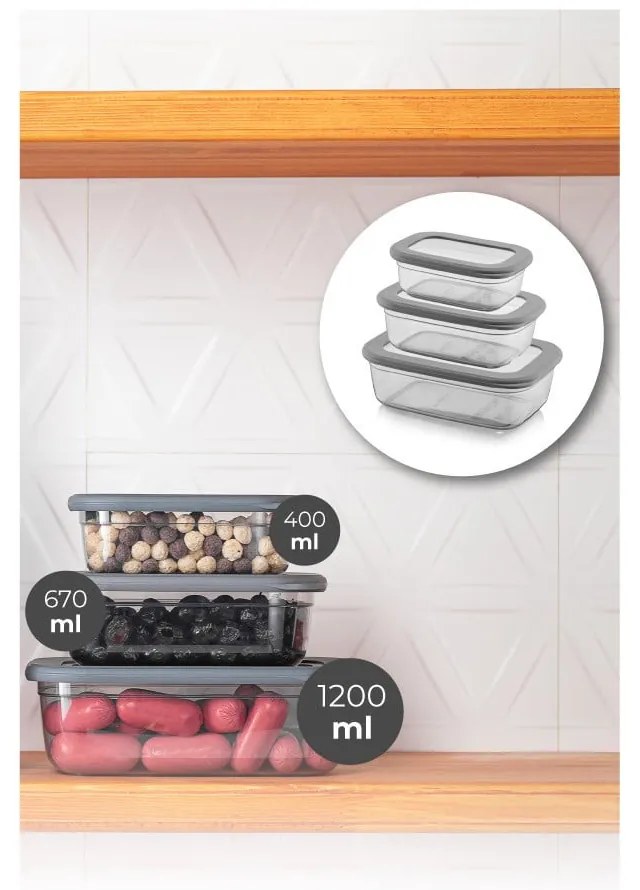 Vasetti per alimenti 3 pz. - Hermia