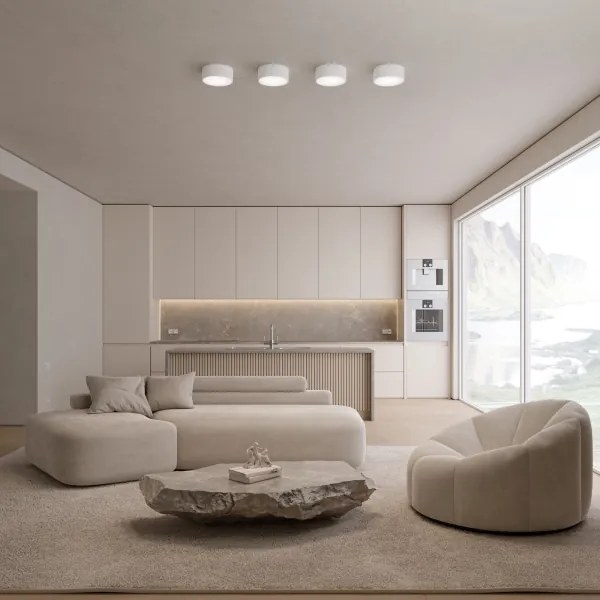 Brilagi - Plafoniera CLARE 1xE27/24W/230V diametro 20 cm bianco