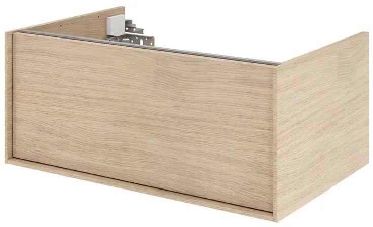 Mobile da bagno sotto lavabo SENSEA Neo Frame rovere naturale satinato L 75 x H 32 x P 48 cm 1 cassetto, lavabo non incluso