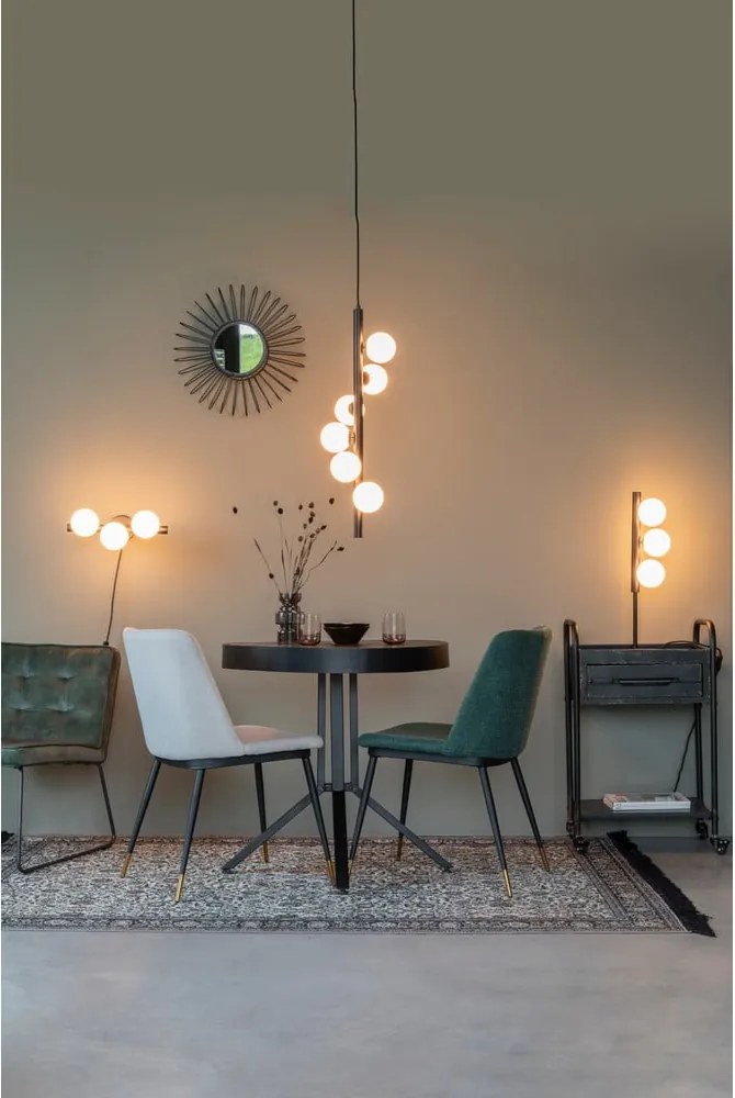 Lampadario bianco e nero con paralume in vetro con intensità regolabile ø 28 cm Monica – White Label