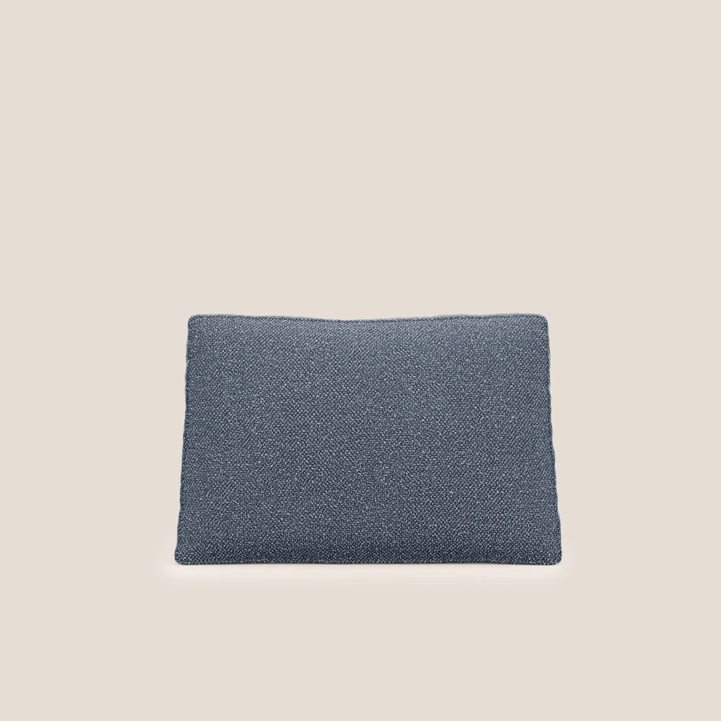 Nettuno cuscino schienale realizzato in tessuto bouclè impermeabile T07 blu