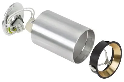 Faretto CHLOE 1xGU10/35W/230V tondo cromo opaco/oro