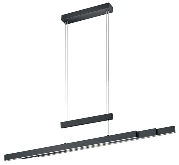 Lampada a sospensione nera con LED dimmerabile a 3 livelli 3 luci - Sofie