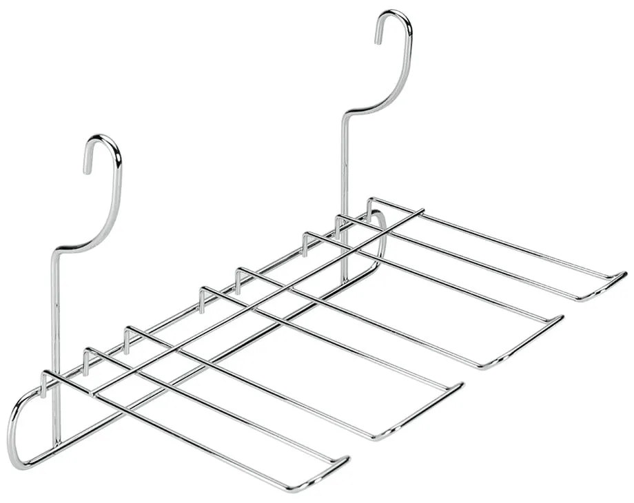 Portabicchieri da vino a sospensione in acciaio cromato color argento Lonardo - Metaltex