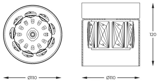 Zuma Line C0389-01A-0FD2 - Plafoniera GEM 1xG9/28W/230V ottone