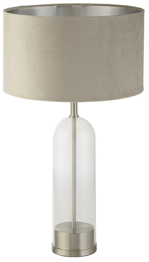 Lampada Scrivania Contemporanea Oxford Acciaio Ottone Velluto Talpa 1 Luce E27