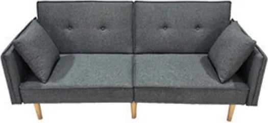 Divano Letto Con Cuscini 187X91X83Cm Relaxa Grey-18