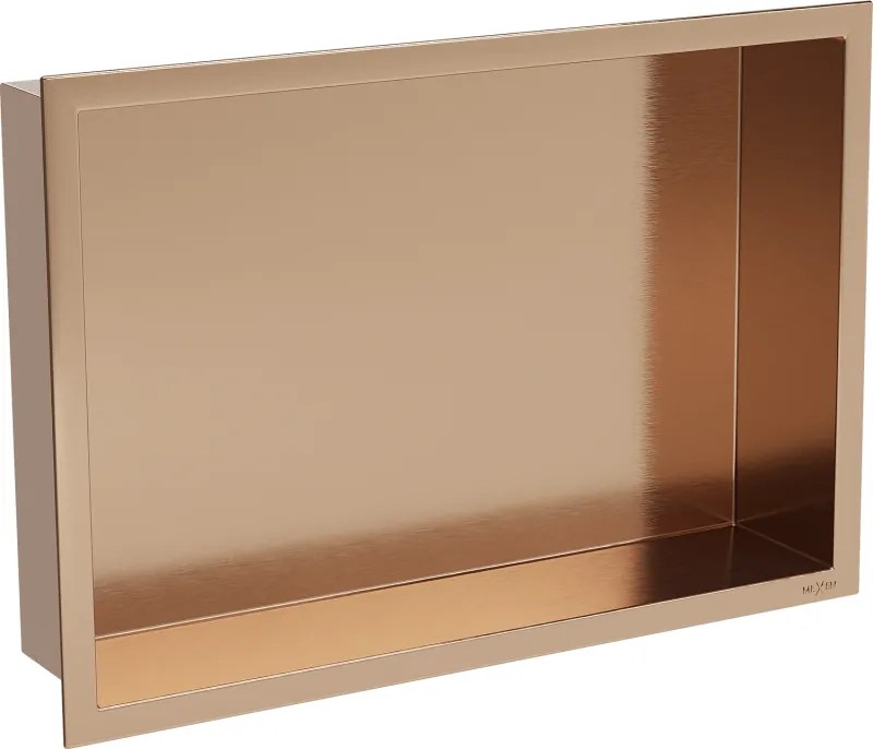 Mexen X-Wall-R mensola a incasso con cornice 45 x 30 cm, rame spazzolato - 19C0453010