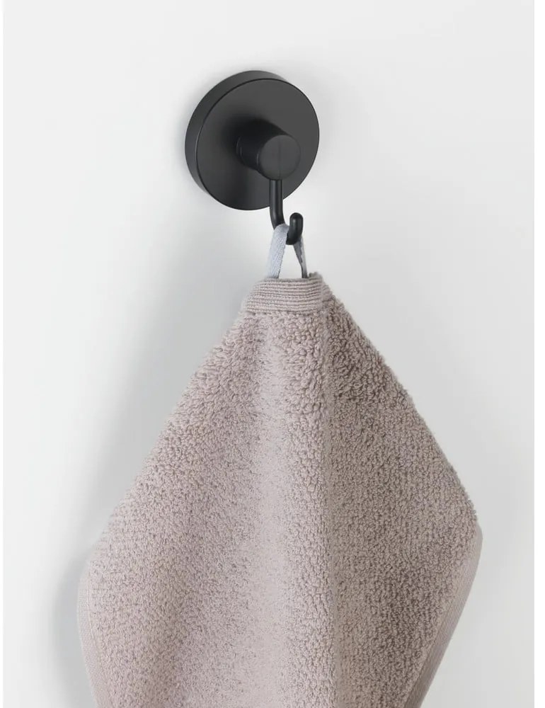 Set di 2 ganci da parete neri per asciugamano ® Pavia Vacuum-Loc - Wenko