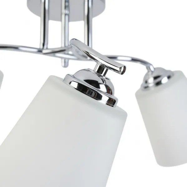 Lampadario a plafone PAFOS 3xE27/15W/230V cromo lucido