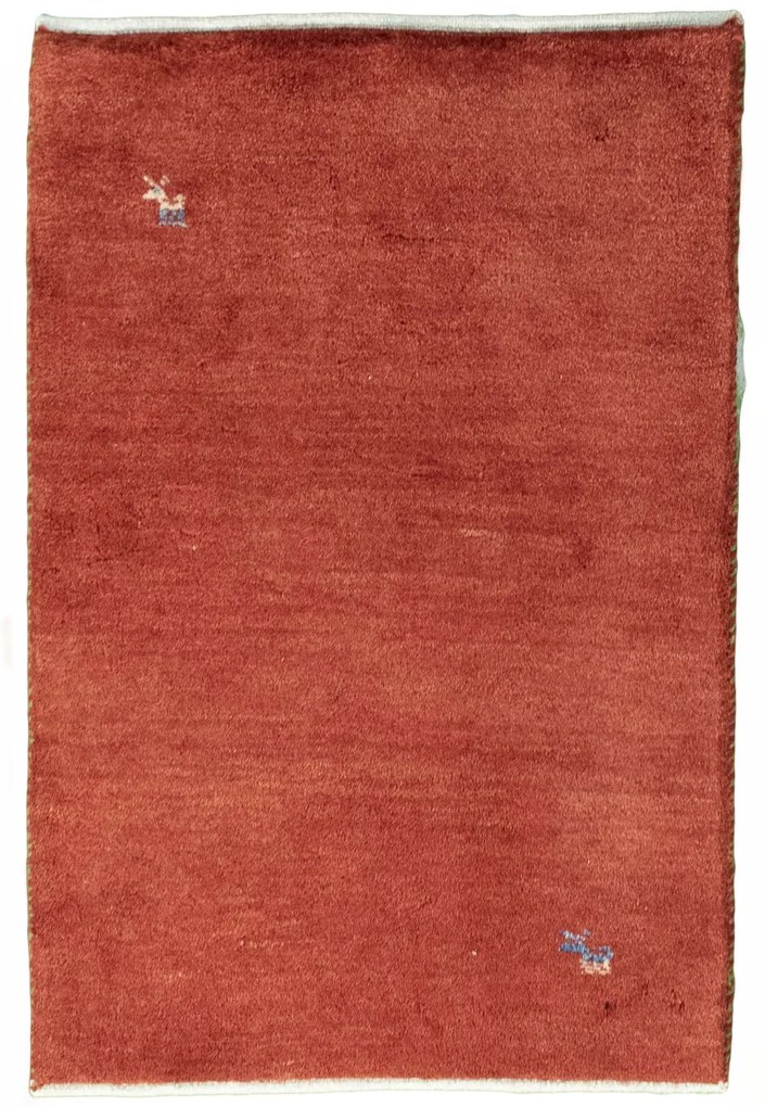 Gabbeh Tappeto persiano 90 x 60 Rosso (Iran) Annodato A Mano